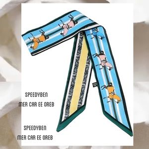 Handbag Skinny Scarf Multi-colored